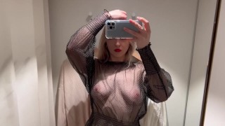 See Thought Transparent Blouse Try On Haul Changing room Haul