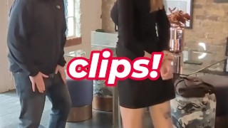 Ballbusting Kicks CBT Session Trailer, Short Skirt Kicking, Testicle Squeezing Dominatrix