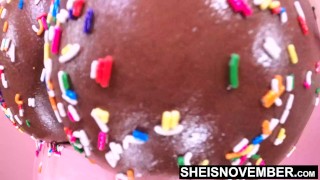I Wink My Sugar Sprinkle Covered Little Ass Hole And Shaved Pussy Lips Erotic Pose, Sheisnovember