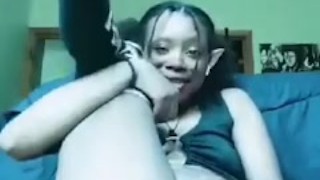 Milf ELF Ebony Seduces YOU WITH HER ASS