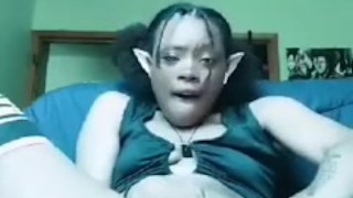 Milf ELF Ebony Seduces YOU WITH HER ASS