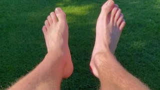 JOI hot Aussie jock makes you stroke and cum with his dirty socks and juicy feet