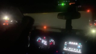 Fleshbating in front of truckers