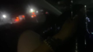 Fleshbating in front of truckers