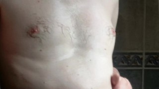 Wet body and huge cock
