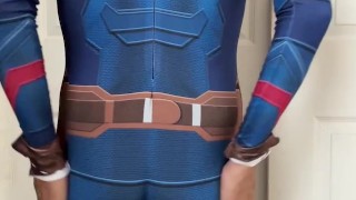 Captain America Plays with Himself (No nudity)