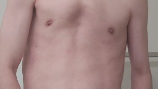 Relaxing Masturbation Session in the Restroom