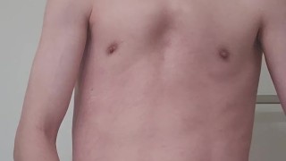 Relaxing Masturbation Session in the Restroom