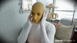 Reni Rona Pt4! Tucking away your girlfriend's rubber dick and unmasking her rubber face!