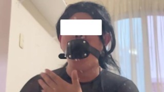 Testing my new dildo gag