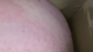 White kiwi uncut bear shows his gaping butthole after getting knotted by his dog dildo