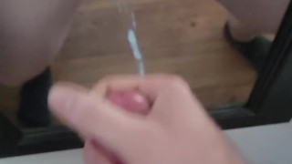 Jerking off in mirror