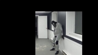 bastard wetsuit commando training in abandoned business