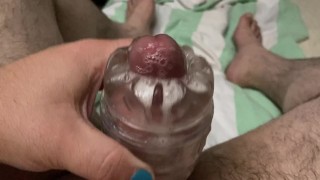 Saved Up My Cum and Played With It! So Sticky and Hot!!