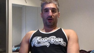 persian guy jerk off and cum with intense orgasm