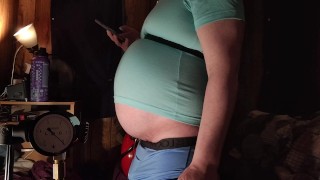 Human Balloon - Belly Inflation