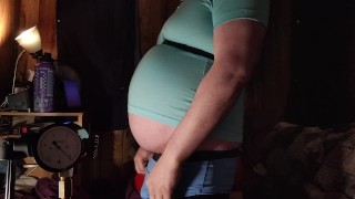 Human Balloon - Belly Inflation