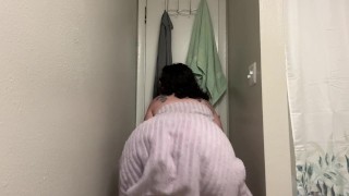 BBW Towel Drop Tease