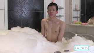 Petite Twink Xander Is Soaping Up His Dick And Nice Ass In The Jacuzzi!