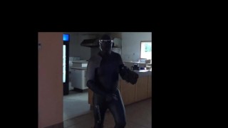 wetsuited guy at windows