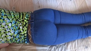 Stepmother gives me permission to jerk off watching her show off, I want to fuck her