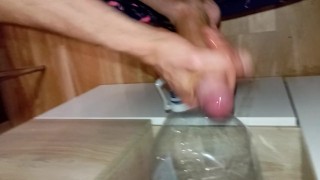 The Stud With The Big Cock Is Eager To Fuck An Ass, Cumshot In The Mouth Of The Bottle 💧!