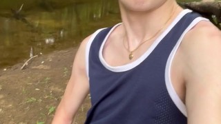 Jesse Gold Jerking Off in the Woods