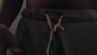 Stocky hung Black guy teases you with his big black dick