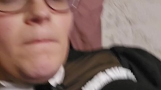 Amy is a Sexy Maid for You and plays with her clit