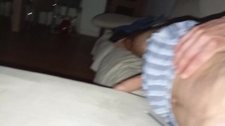 This Guy's Insatiable Cock Is Masturbated With His Feet And Fucks The Couch
