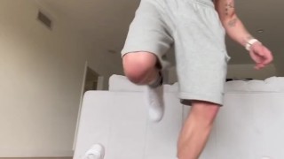 Hot Jock Colt Spence Kicks, Ballbusts and Dominates Blindfolded Sub SoleMateLA