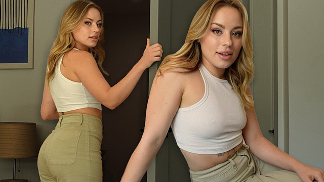 BREAKUP SEX with natural BIG BOOTY blonde - Anna Claire Cloud