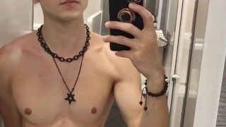 Banned TikTok - hung skinny eboy teen showing soft dick print in public at music festival