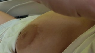 Stepsister getting Horny and Wets Her Panties after a Ride