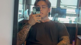 Asian teen jerks off secretly in study room ( Titus Low )