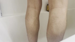 Shower Fun With 2 Big Dildos Fucking my Smooth Hole