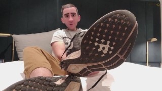 Premium preview - Step Gay Dad Series - The Wrong Door - Hotel footjob fiasco!