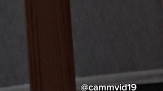 Hairy hard cock jerk off and loud cumshot, bro