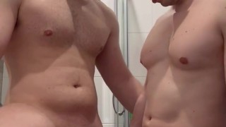 Jerking off with my straight buddy