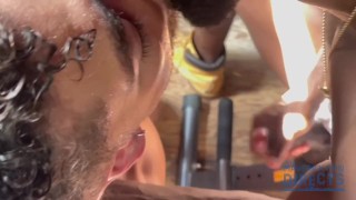 Love watching a beautiful hairy peach of an ass get pounded out by a fat 10" uncut monster cock