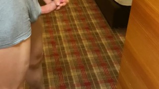 Masturbating in front of the mirror