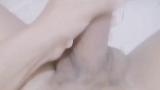 Masturbation in the bathroom