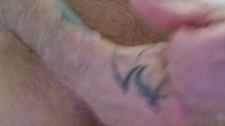 shower jerking with cum