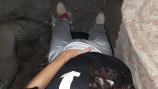 My neighbor and I masturbate together in the barn so that no one sees and cum many times - IkaSmokS