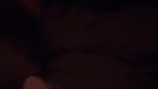 Stroking my bound, half limp, cock while plugged in the rear, all to no avail (ruined orgasm)