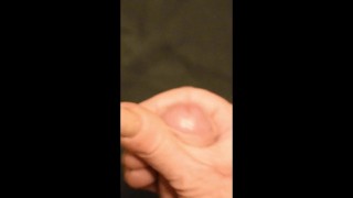 A small taste of my small dick cumming