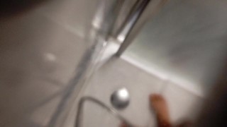 The Pig Shows You His Cumshot After Jerking Off And Takes A Shower For You