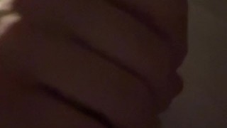 Intimate late night masturbation.