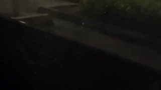 Late Night parking lot masturbation