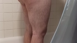 Daddy in a shower